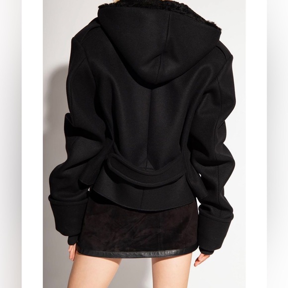 YSL Saint Laurent NWT Wool and Shearling Coat - Picture 12 of 13